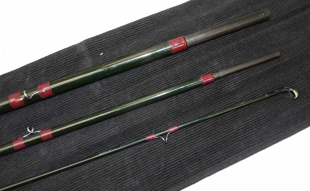 Bruce & Walker salmon 15' 3 pce tubular carbon fly rod #10-12 with bag - Image 3