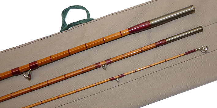 Cambrian Fly Fishers of Wales 9'6" 3 pce split cane bamboo trout fly rod #6/7 - Image 5