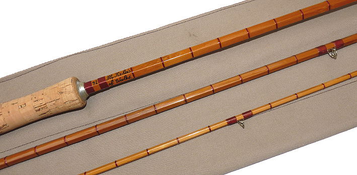 Cambrian Fly Fishers of Wales 9'6" 3 pce split cane bamboo trout fly rod #6/7 - Image 4