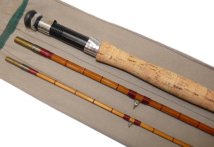Cambrian Fly Fishers of Wales 9'6" 3 pce split cane bamboo trout fly rod #6/7 - Image 3