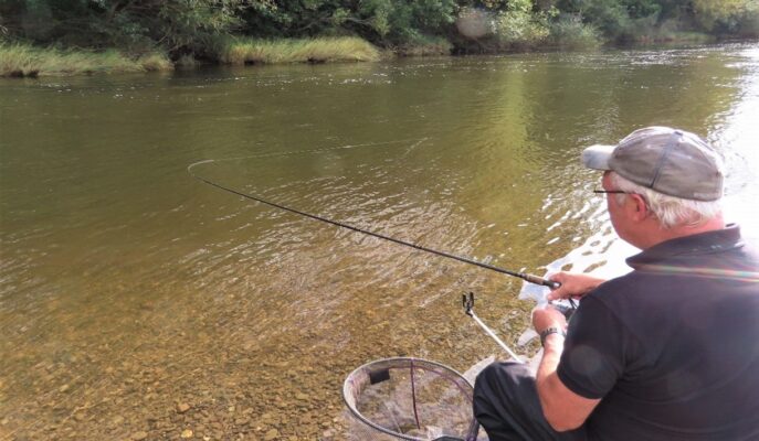 Dave Coster fishing with the new Thomas Turner Classic+ 13ft float rod