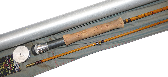 Fosters of Ashbourne England The AEM rod, 8' 2 pce split cane trout fly rod #5/6, superb - Image 6