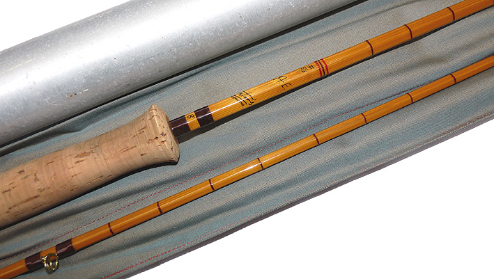 Fosters of Ashbourne England The AEM rod, 8' 2 pce split cane trout fly rod #5/6, superb - Image 5