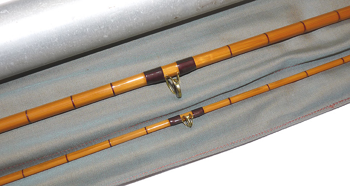 Fosters of Ashbourne England The AEM rod, 8' 2 pce split cane trout fly rod #5/6, superb - Image 4