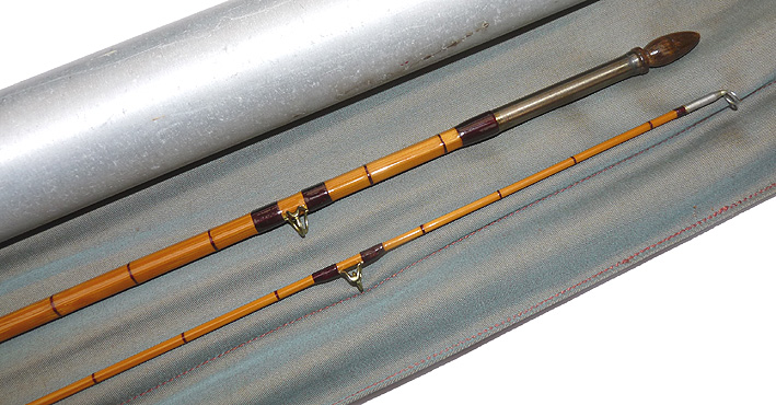 Fosters of Ashbourne England The AEM rod, 8' 2 pce split cane trout fly rod #5/6, superb - Image 3