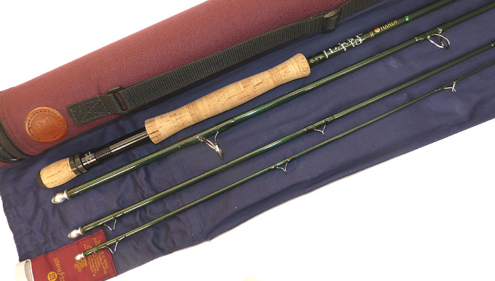 Hardy Ad Swier Pike Teaser 9' 4 pce graphite fly rod #10 with case and Hardy tube