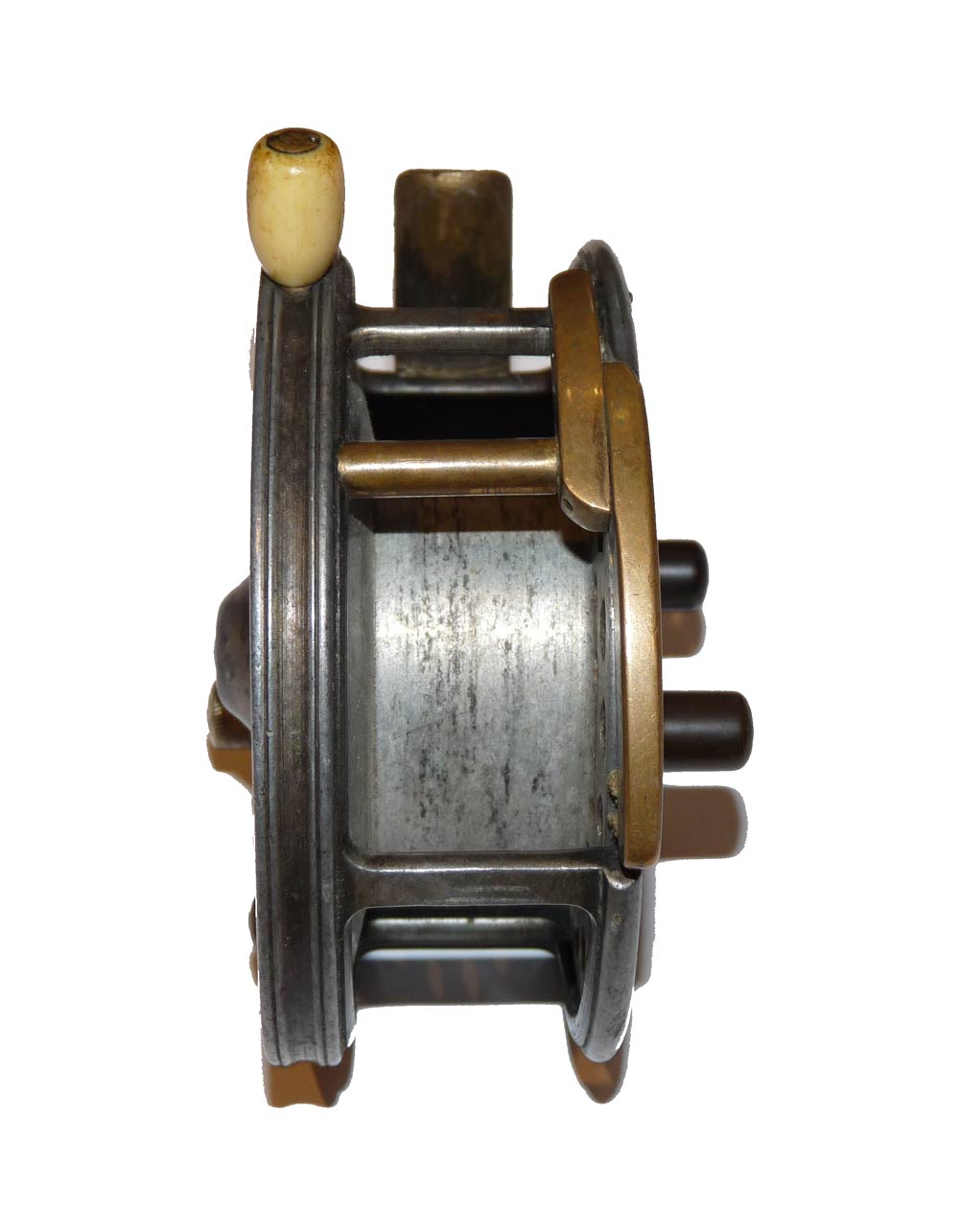 Hardy Silex Major with Auxiliary brake casting reel size 4" rare collector - Image 3