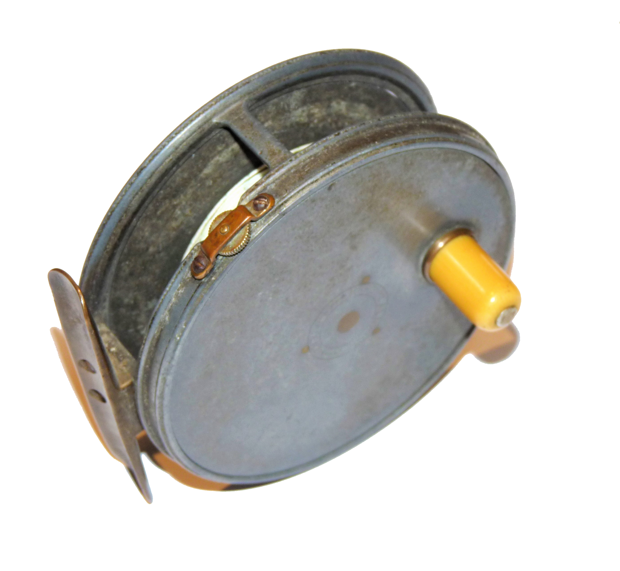 Hardy Perfect 3 7/8" trout fly reel 1905 rare size with fault