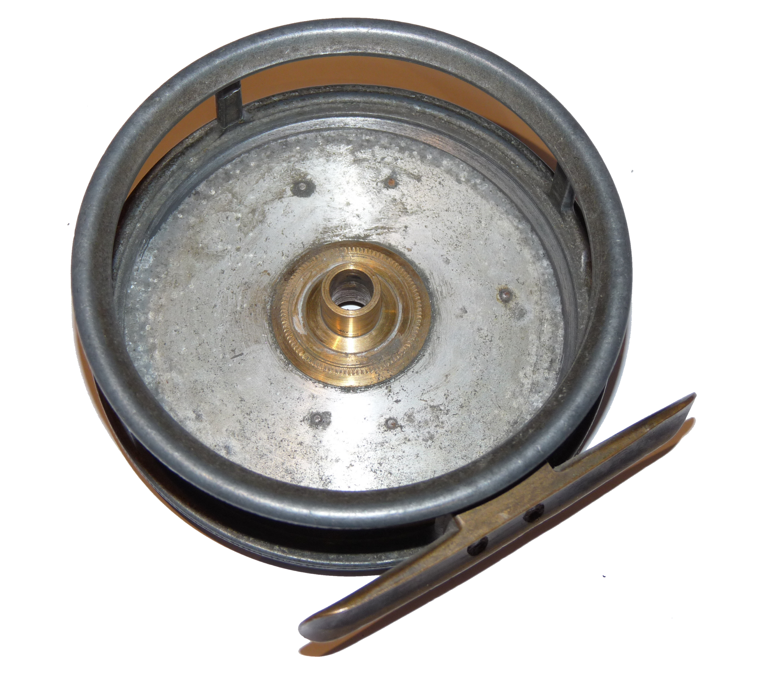 Hardy Perfect 3 7/8" trout fly reel 1905 rare size with fault - Image 7