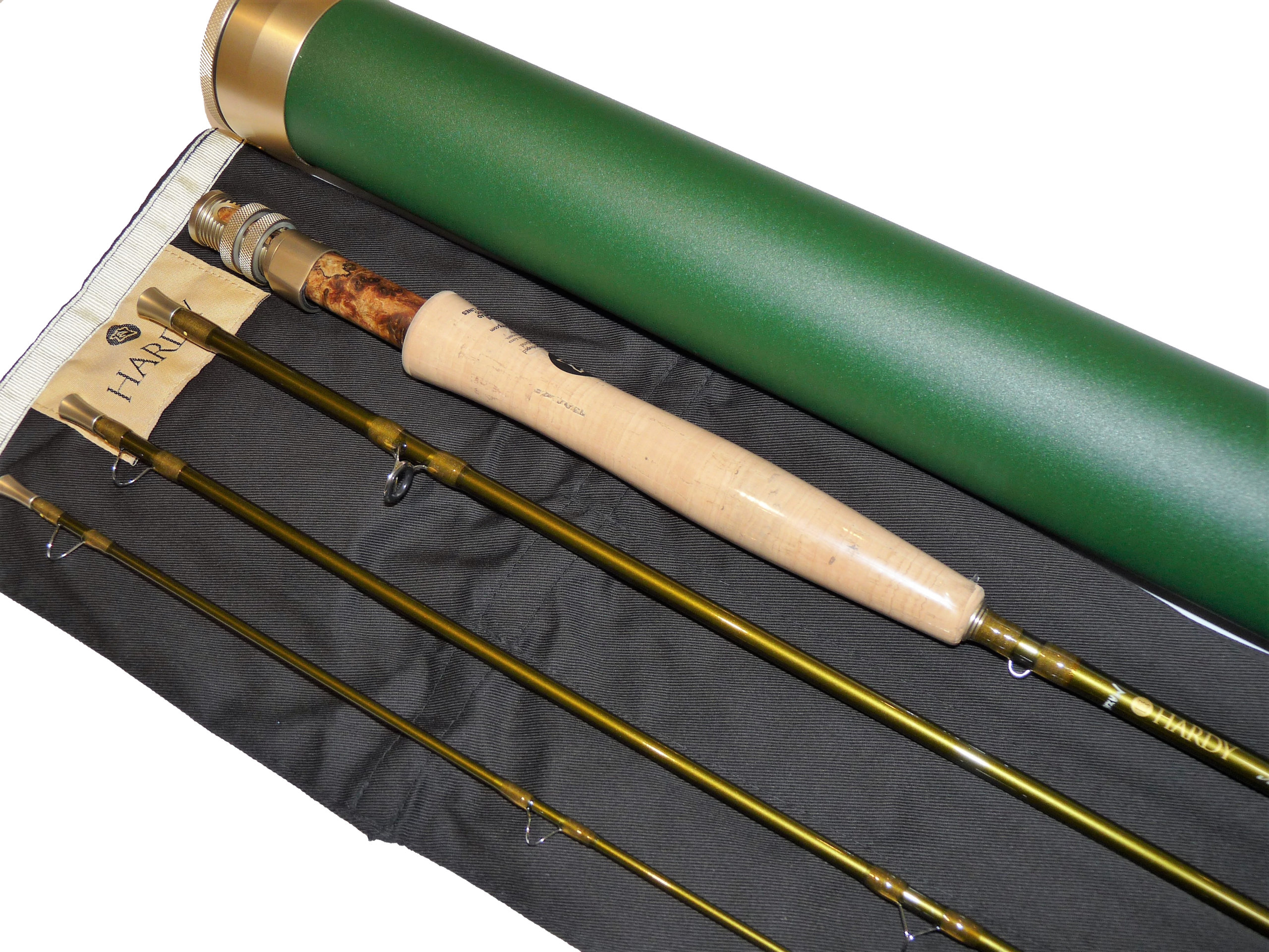Hardy Marksman 2 trout fly rod 9' 6" with bag #6, tube + tags mint unused