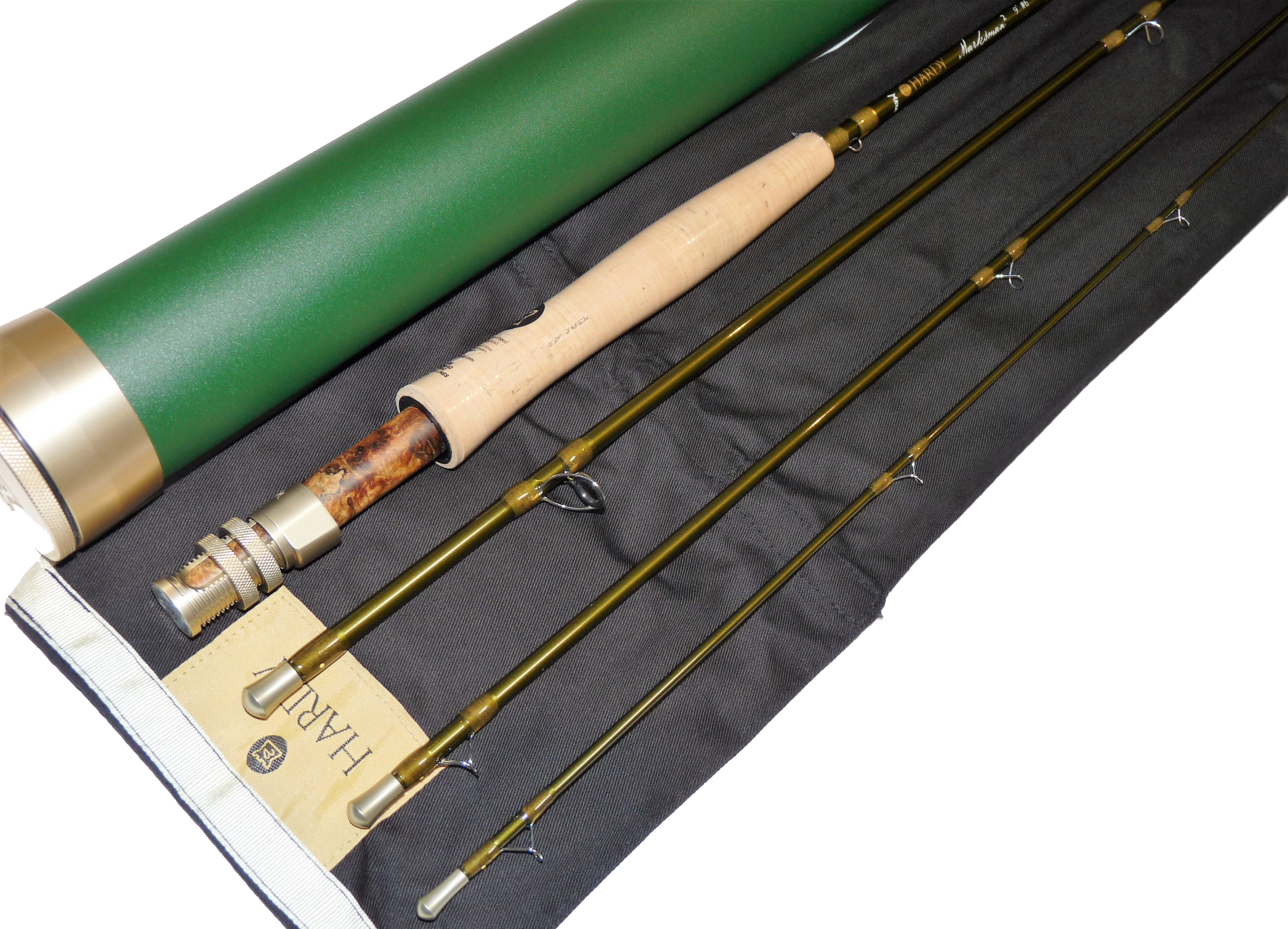 Hardy Marksman 2 trout fly rod 9' 6" with bag #6, tube + tags mint unused - Image 7