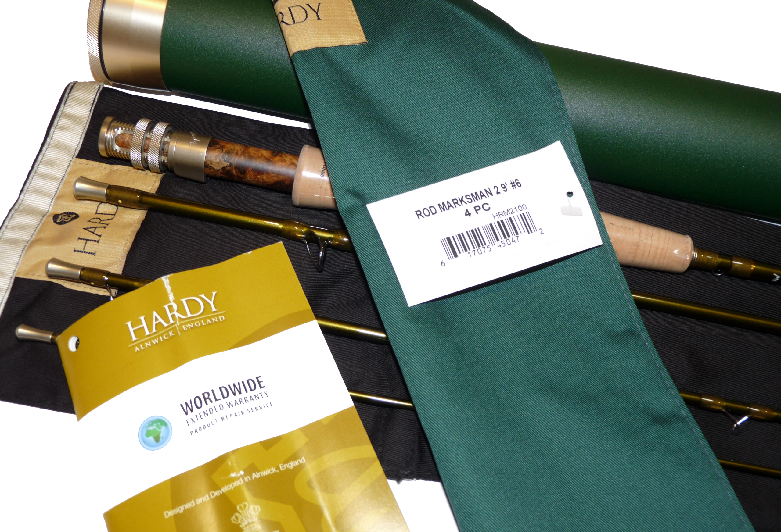 Hardy Marksman 2 trout fly rod 9' 6" with bag #6, tube + tags mint unused - Image 6