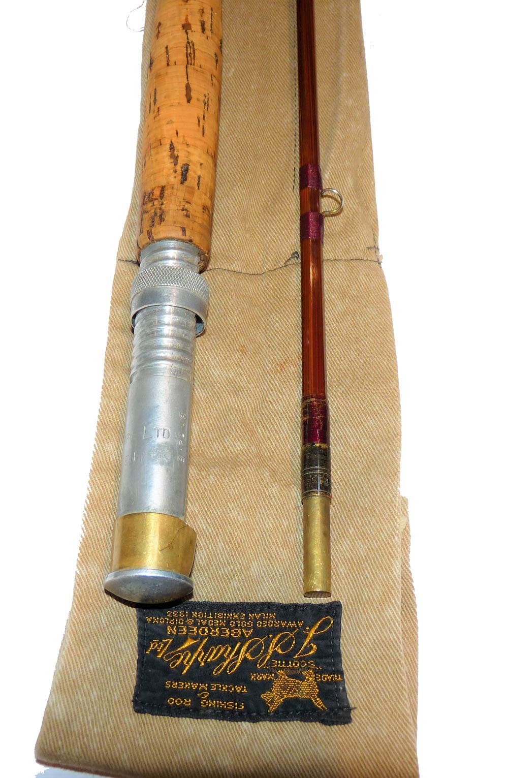 Sharpe's 2 piece Impregnated Scottie 9′ cane trout fly rod #7 - Image 3