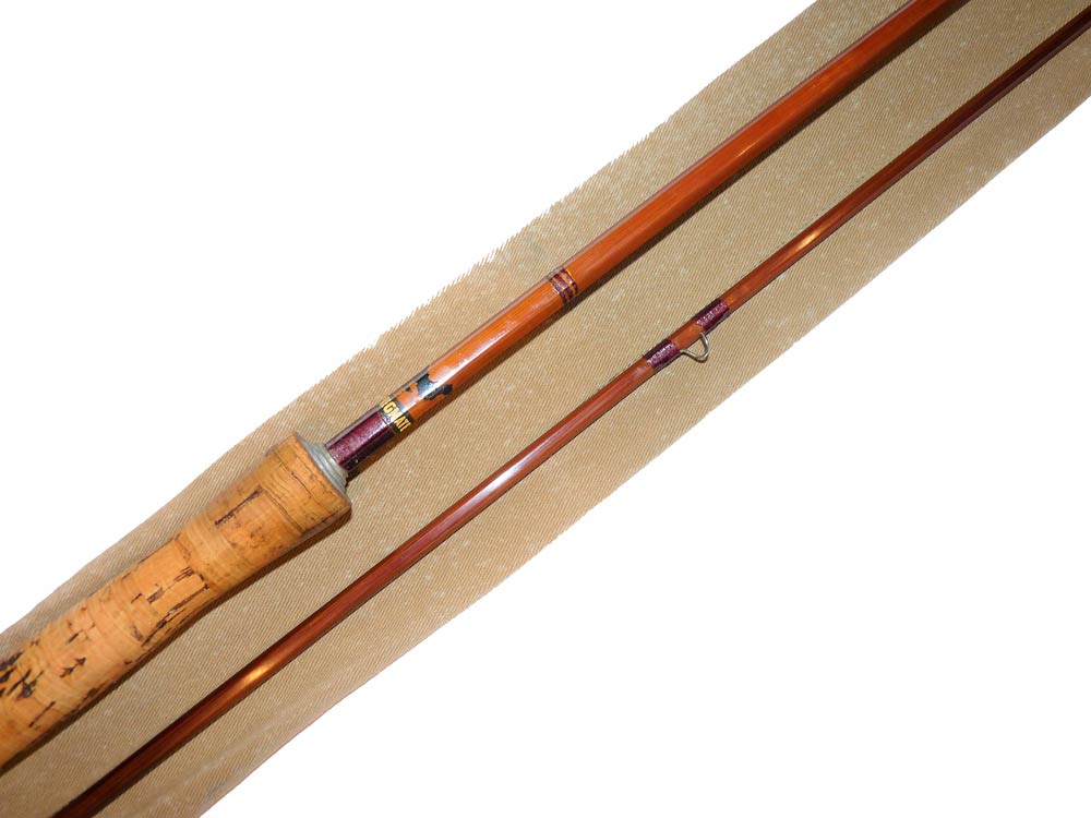 Sharpe's 2 piece Impregnated Scottie 9′ cane trout fly rod #7