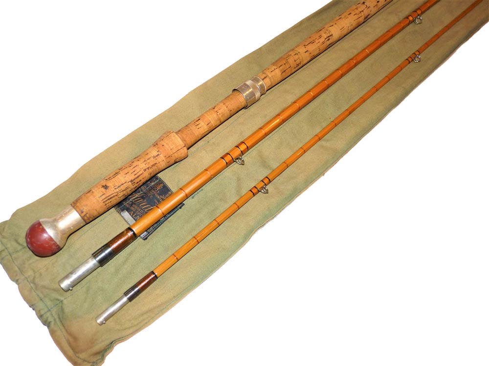 Hardy “The Hollolight” 10′ 6" #8 3 Piece cane salmon fly rod - Image 4