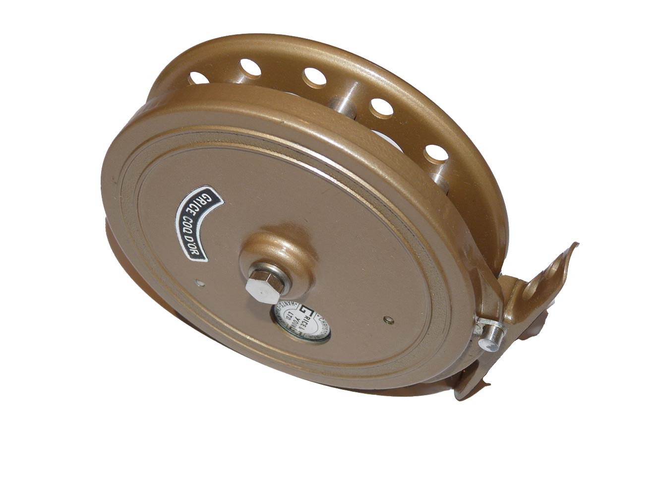 Grice & Young Cog D'Or 4 3/8" centrepin trotting reel with box - Image 3