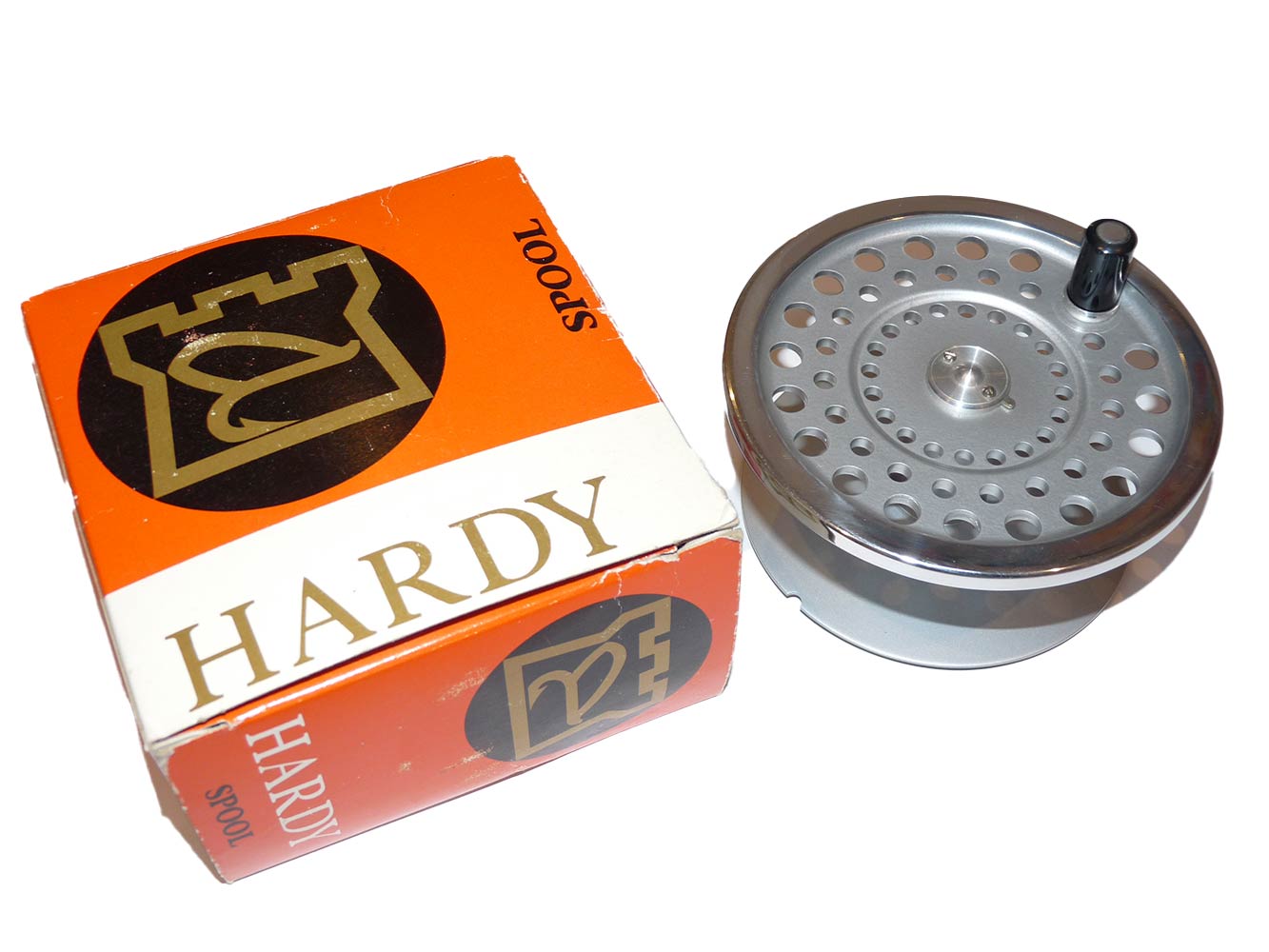 Hardy salmon Marquis no 3 silent check 4 1/8" spool & box