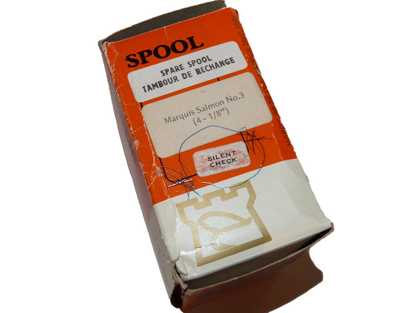 Hardy salmon Marquis no 3 silent check 4 1/8" spool & box - Image 3