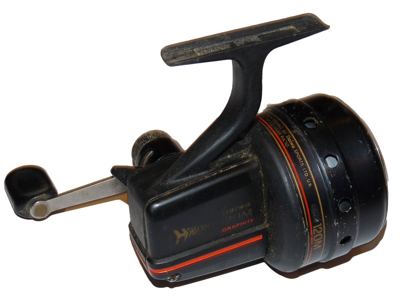 Daiwa Harrier 120M closed face trotting reel with box