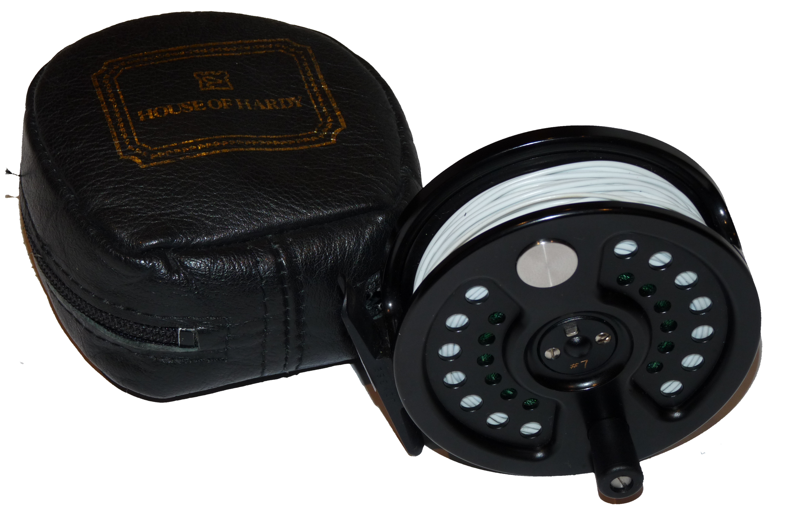Hardy Sovereign 2000 fly reel, #7 Hardy padded case & leaflet
