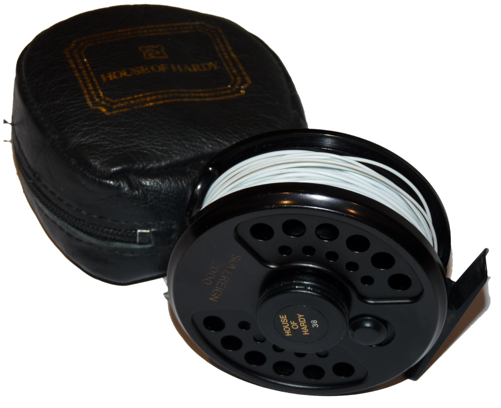 Hardy Sovereign 2000 fly reel, #7 Hardy padded case & leaflet