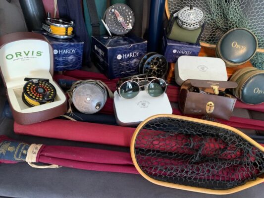 Collection of fishing tackle new and old
