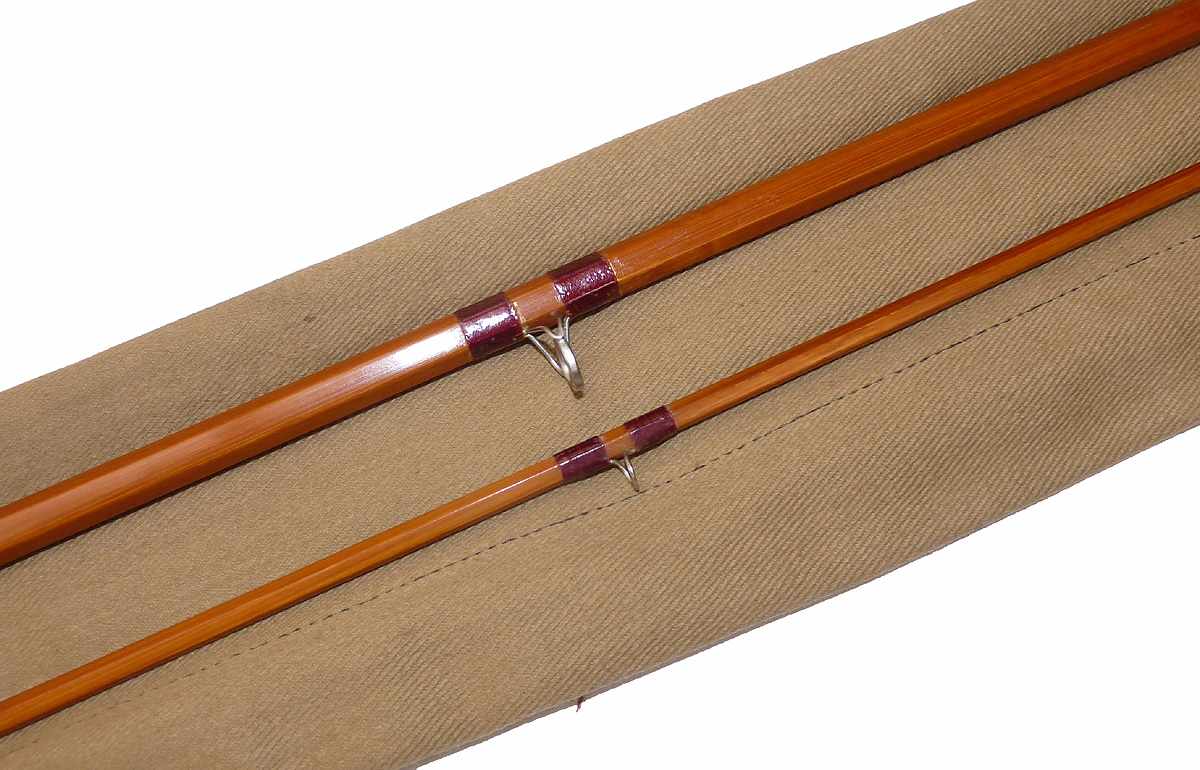 J S Sharpe Aberdeen Eighty Eight 8'8" impregnated split cane fly rod #5/6 with bag - Image 5
