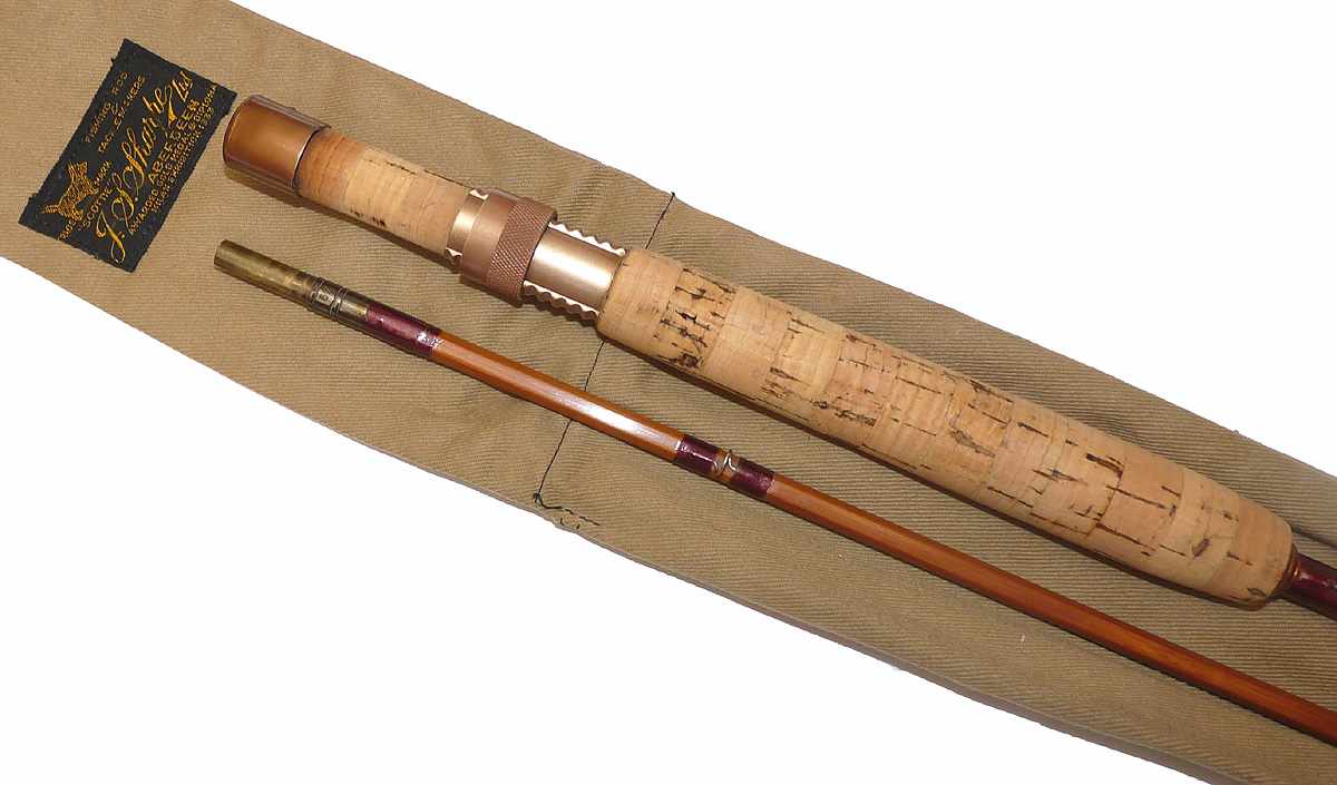 J S Sharpe Aberdeen Eighty Eight 8'8" impregnated split cane fly rod #5/6 with bag - Image 3