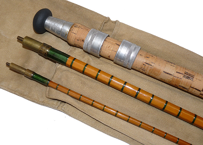 Fosters The Roach Perfection 11' 3 pice split cane Avon rod ready to fish - Image 3