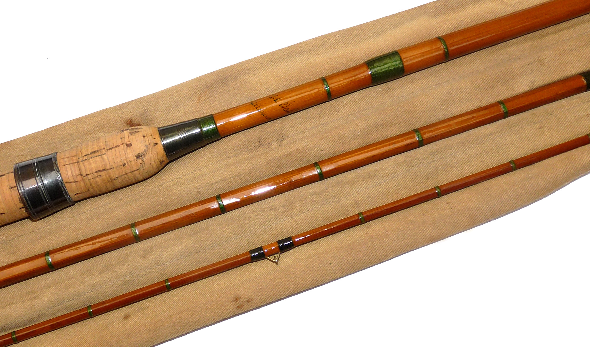Hardy FWK Wallis 10'6" cane rod whole cane butt, refurbished, short tip
