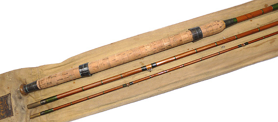 Hardy FWK Wallis 10'6" cane rod whole cane butt, refurbished, short tip - Image 4