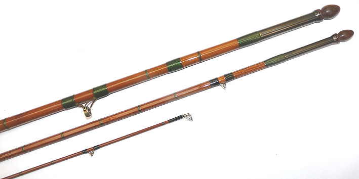 Hardy FWK Wallis 10'6" cane rod whole cane butt, refurbished, short tip - Image 3
