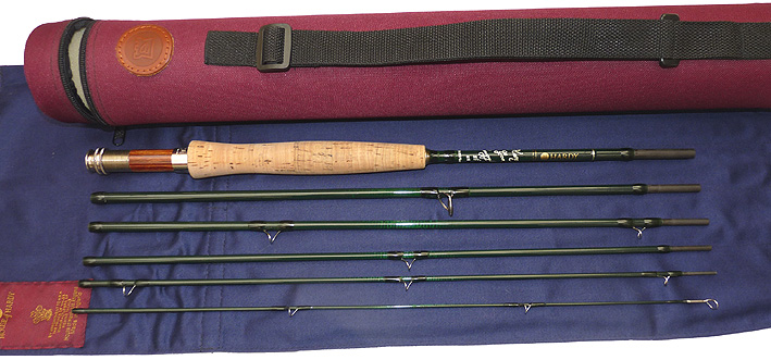 Hardy Gem Smuggler 8'6" 6 pce travel carbon fly rod #5 with bag & Hardy tube - Image 4