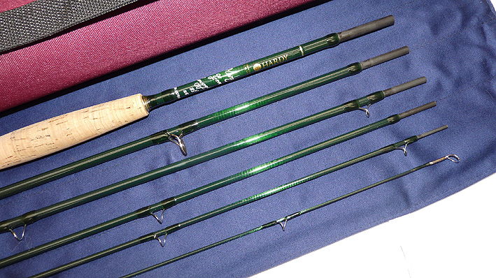 Hardy Gem Smuggler 8'6" 6 pce travel carbon fly rod #5 with bag & Hardy tube - Image 3