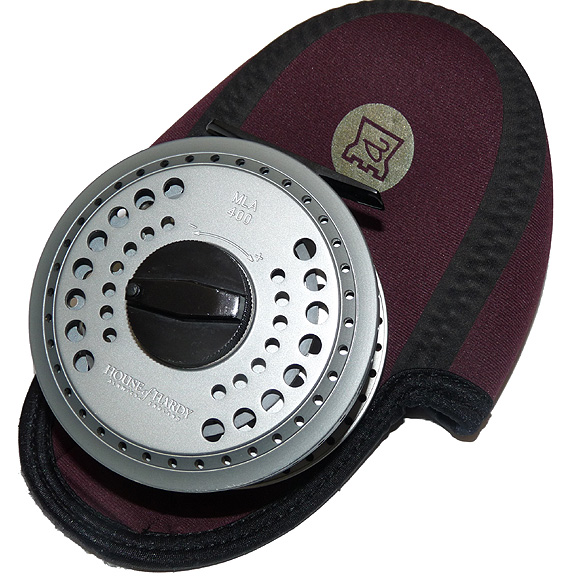 Hardy MLA 400 large arbor 4" wide drum fly reel, mint with Hardy case - Image 3