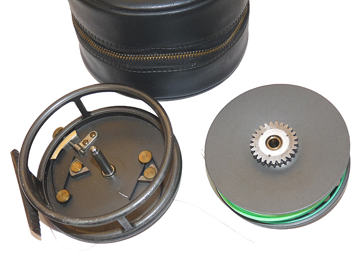 Hardy St John 3-7/8" alloy fly reel stamped Cast by John Hoyle Wood 1954 - Image 3