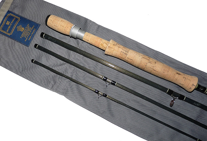 Hardy Ultralite Travel 9'6" 4 piece carbon fly rod #7 with bag. rare model