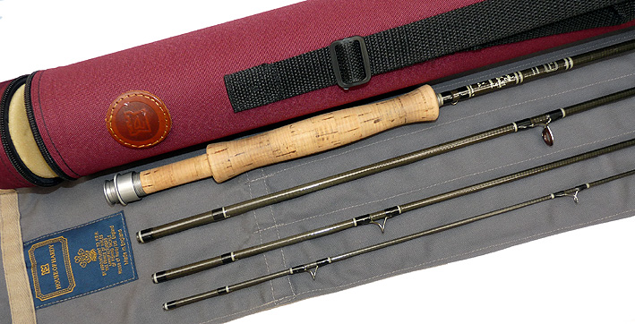 Hardy Ultralite Travel 9' 4 pce carbon fly rod #6 trout grayling with Hardy tube