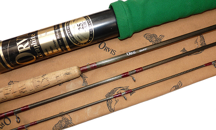 Orvis Hampshire 10' 2 pce carbon fly rod #7 with bag and Orvis tube - Image 4