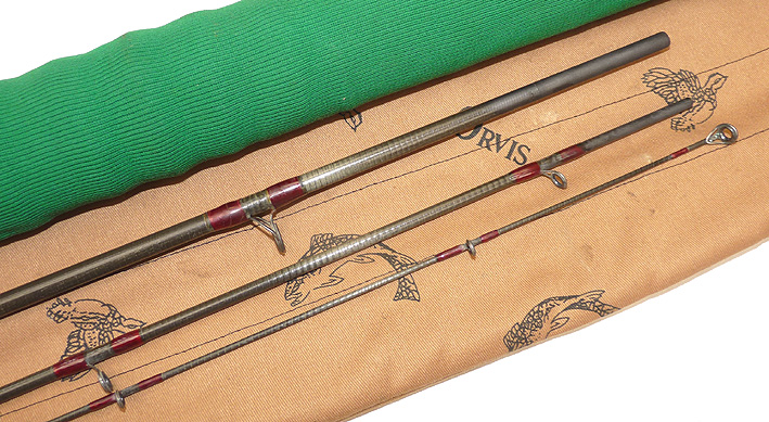 Orvis Hampshire 10' 2 pce carbon fly rod #7 with bag and Orvis tube - Image 3