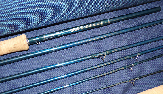 Partridge 9'6" 6 pce carbon travel fly rod #10 fresh saltwater + 2 extensions + tube - Image 4