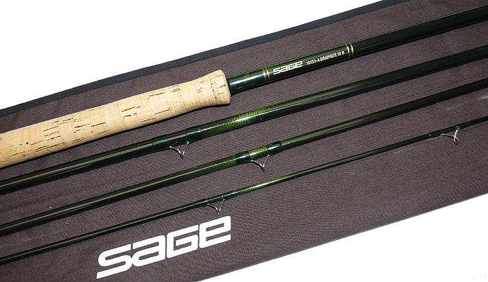 Sage Graphite 1V. 15'1" 4 pce salmon fly rod #10, Spey overhead casting with bag - Image 3