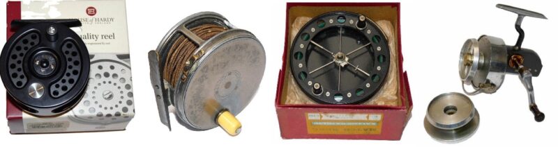 Collection of fishing reels
