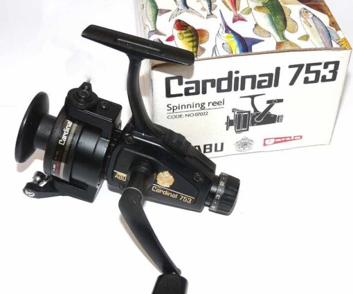 Abu Cardinal 753 Japan built spinning reel +box old shop stock