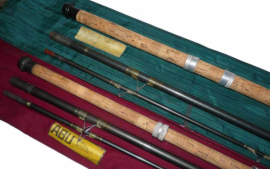 2 Abu All England Mk5 vintage float match rod 12' 13' with bags - Image 3