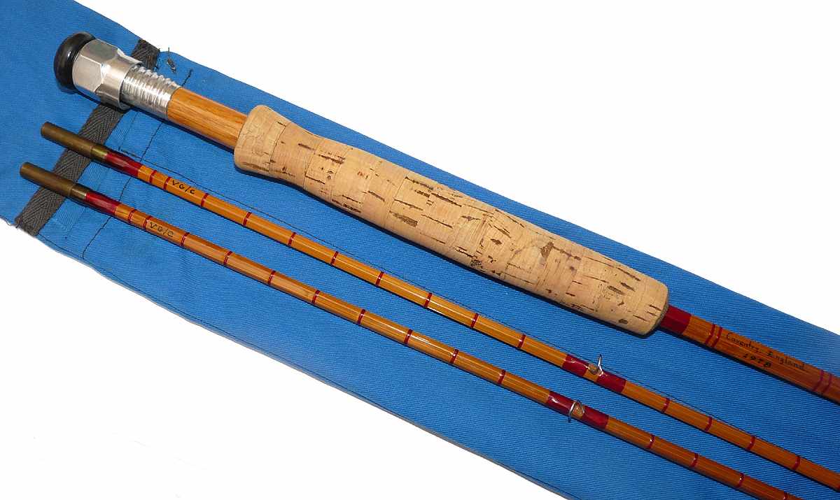 Dennis Bailey The Viscount Grey/Curtis 8'6" #7 twin tip Tonkin bamboo split cane fly rod - Image 4