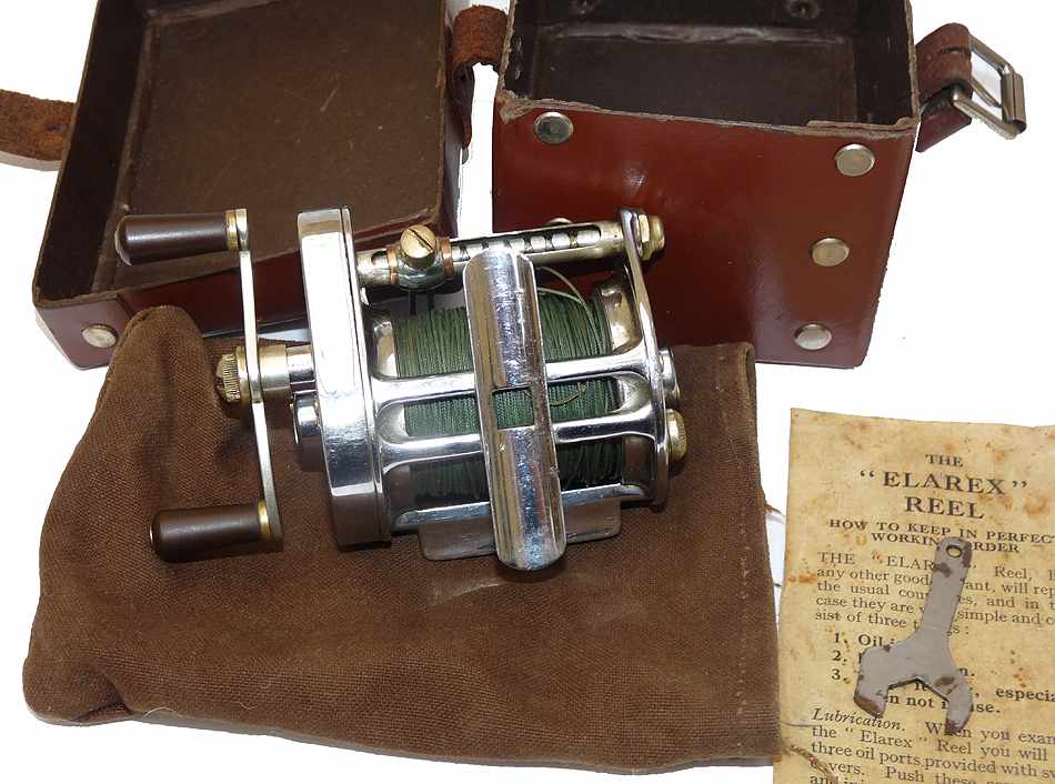 Hardy Elarex vintage multiplier baitcasting reel, box papers spanner - Image 3