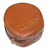 Hardy vintage leather fly reel lined zip case c 1950