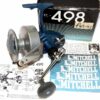 Mitchell 498 vintage surf spinning reel, mint boxed old shop stock