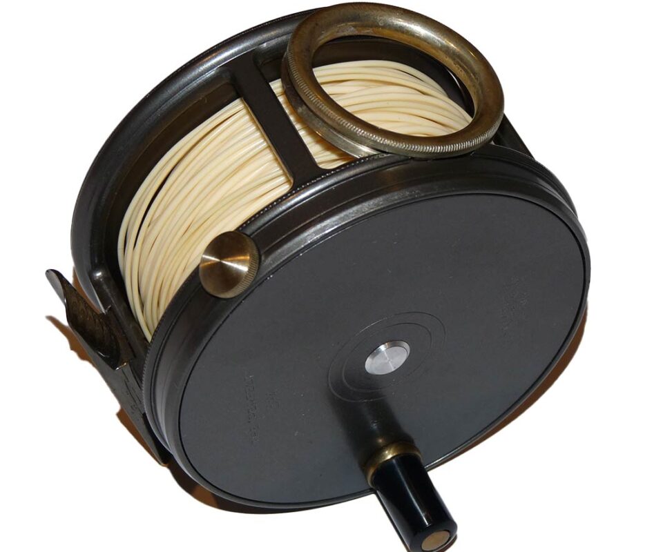 Hardy Perfect salmon spey fly fishing reel 3 3/4 with line guard